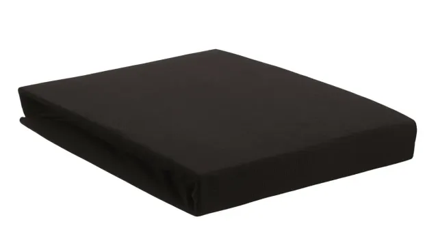Beddinghouse splittopplaken jersey svart 180 cm