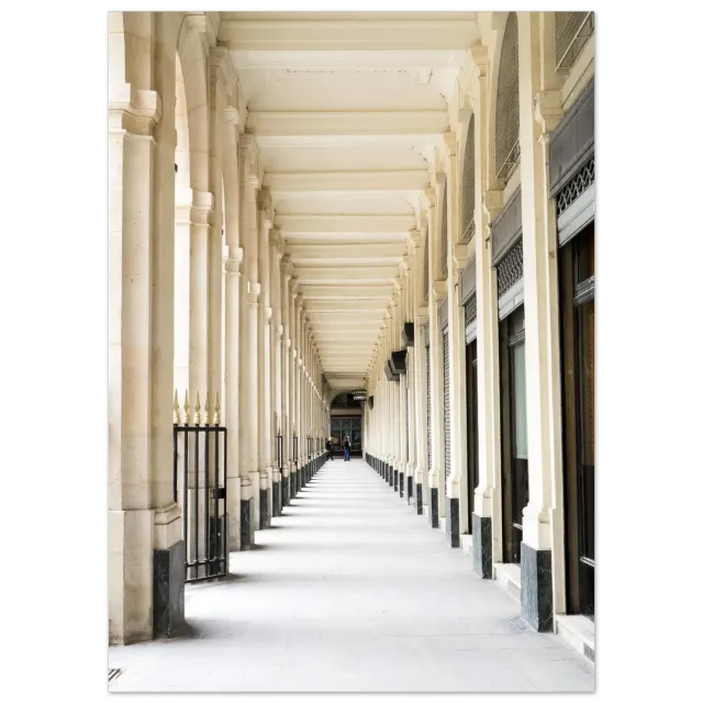 Hellstrøm Jardin du Palais Royal creme kunsttrykk 50x70