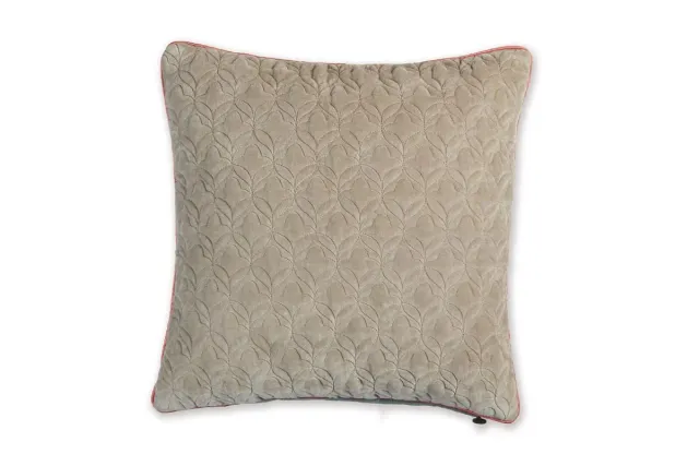Pip Studio Quilty Dreams pute 45x45 khaki fløyel