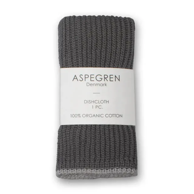 Aspegren Denmark Ripple Flint Gray klut 26x26 økologisk