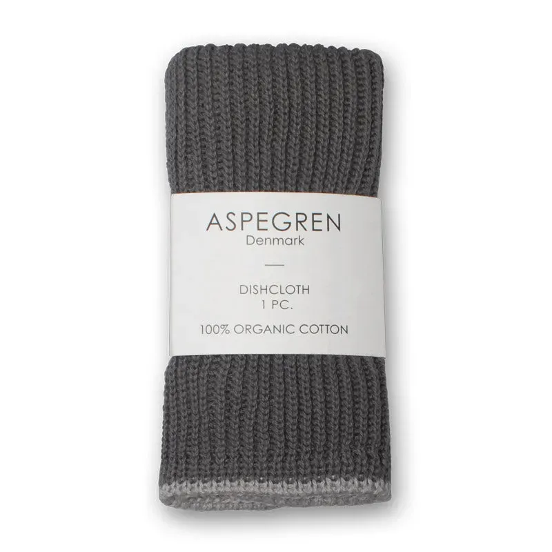 Aspegren Denmark Ripple Flint Gray klut 26x26 økologisk