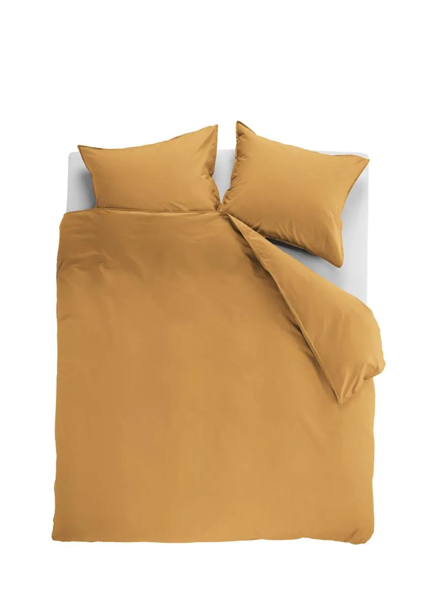 Ambiante Cotton Uni dynetrekk 140x200 oker bomull