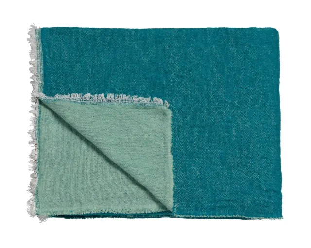 Vandyck Home 83 pledd sea green 130x220 tosidig