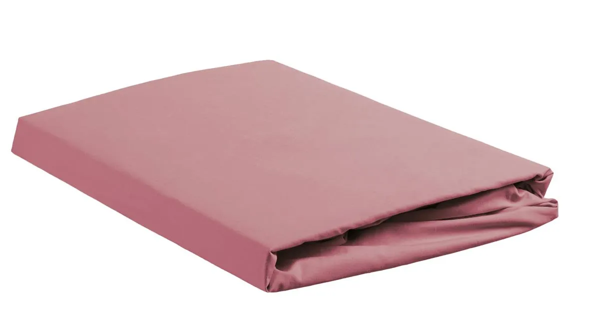 Ambiante Cotton Uni laken rosa 140x200 cm bomull