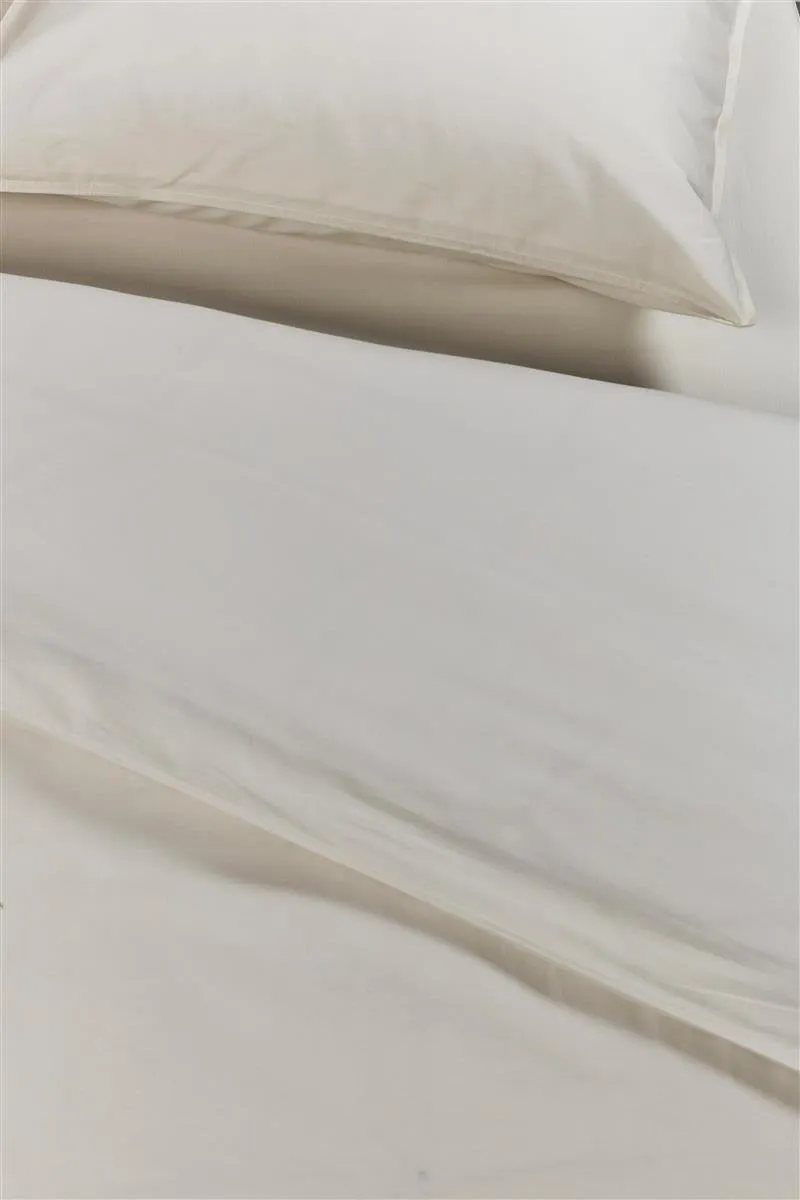 Ambiante Cotton Uni dynetrekk 140x200 offwhite bomull