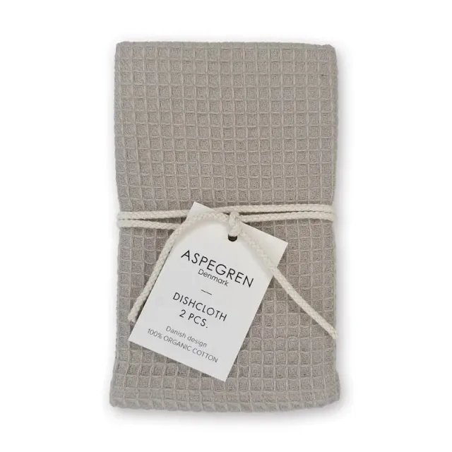 Aspegren Denmark North klut Oyster Gray 2-pk økologisk
