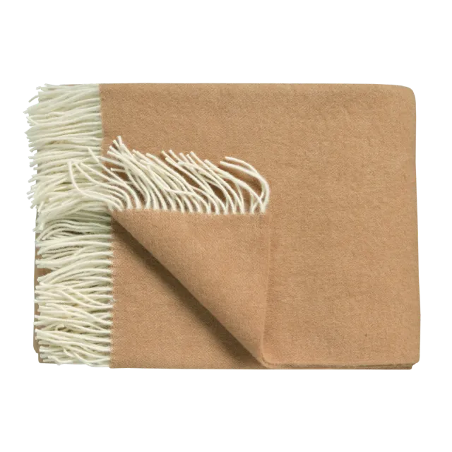 Vandyck Home Bellavita pledd 130x220 soft tan lamull