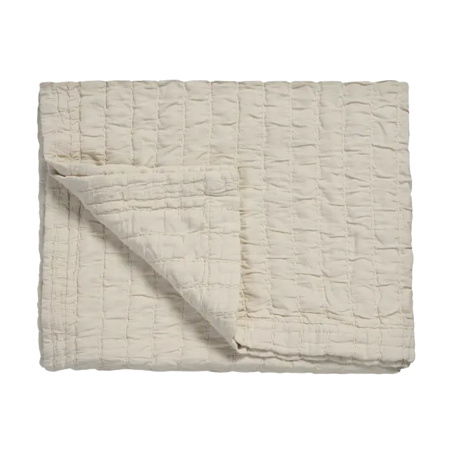 Vandyck Pure 64 sengeteppe 180x260 cream tan bomull
