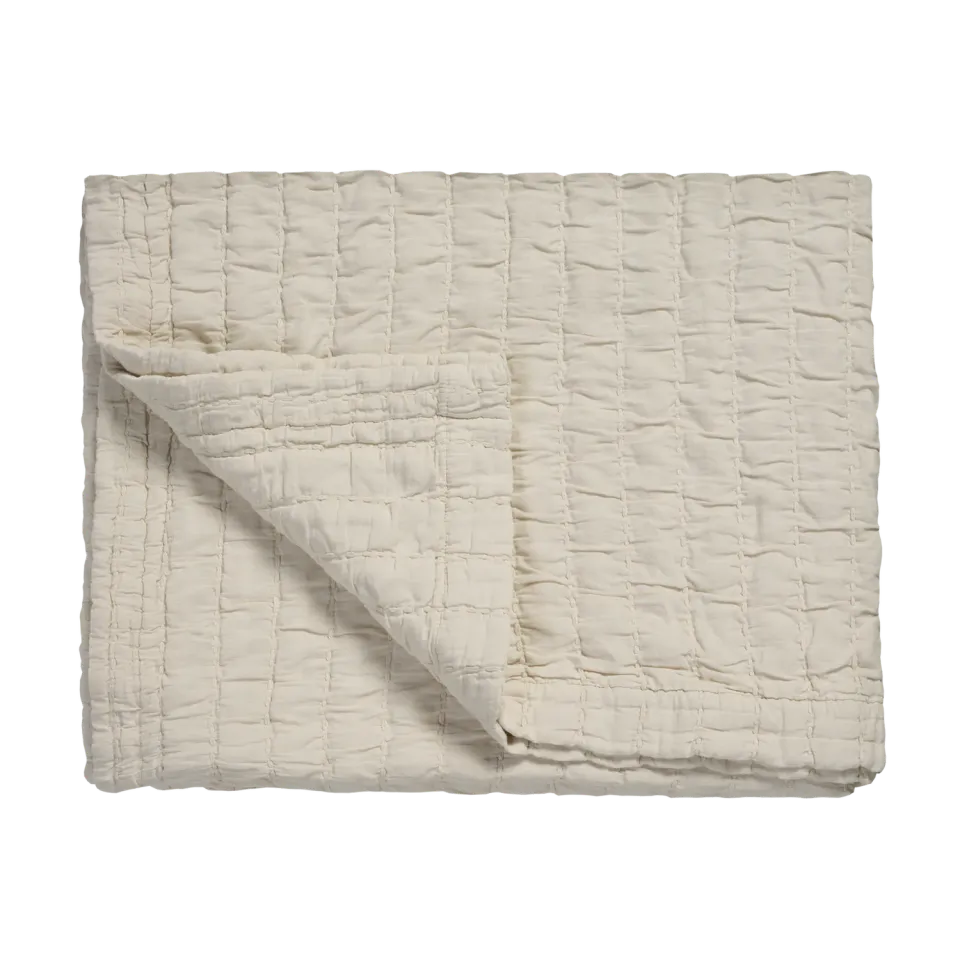 Vandyck Pure 64 sengeteppe 180x260 cream tan bomull