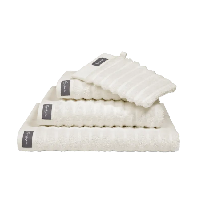 Vandyck Home Wave håndkle 60x110 cream tan myk bomull