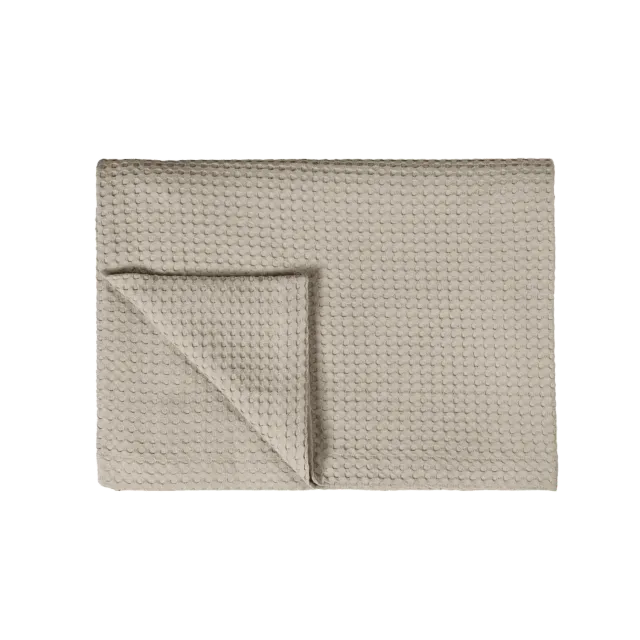 Vandyck Home Pique sengeteppe linen bomull 160x250