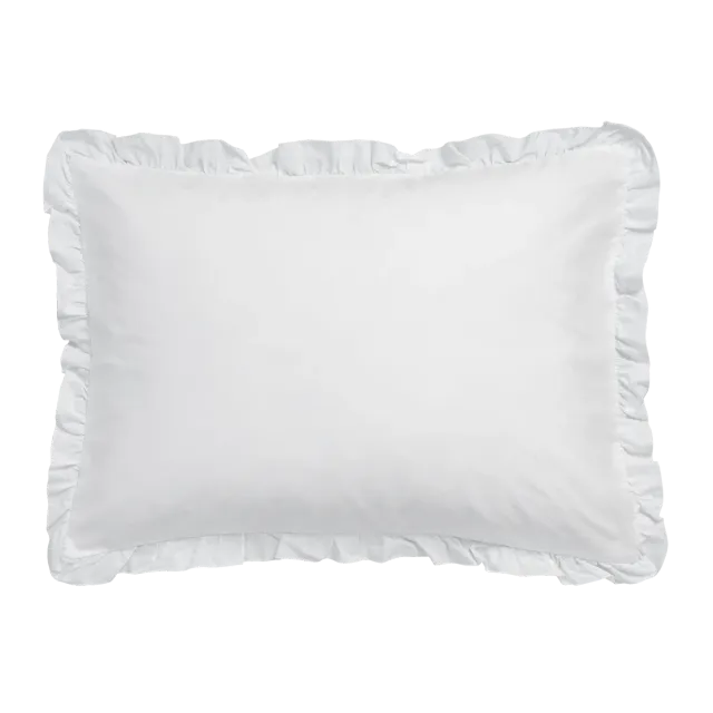 Vandyck Pure 83 putevar hvit percale rysjer 40x55