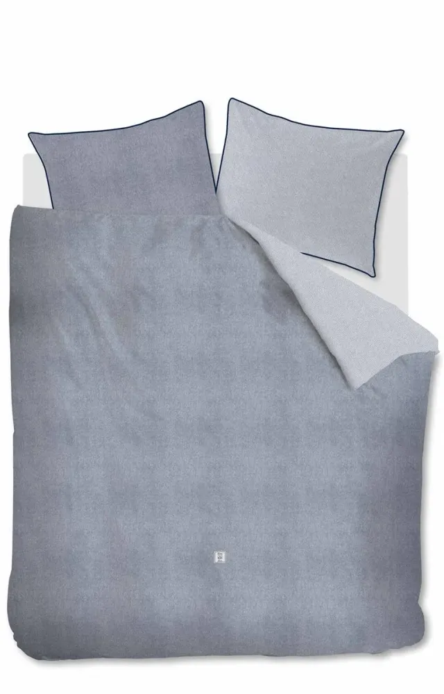 Riviera Maison Gingham dynetrekk 140x200 blått bomull