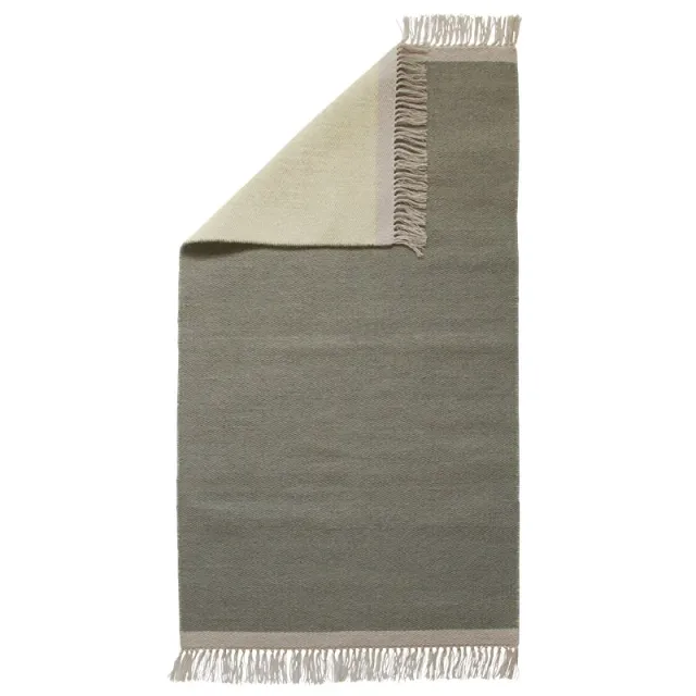 Aspegren Denmark Kelim ullteppe Solid Olive 70x130