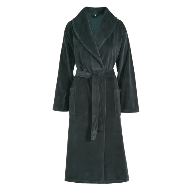 Vandyck Grace badekåpe dark navy Large myk bomull
