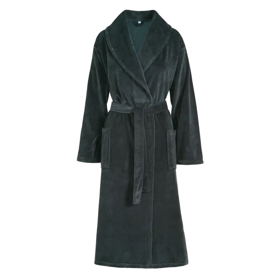 Vandyck Grace badekåpe dark navy Large myk bomull