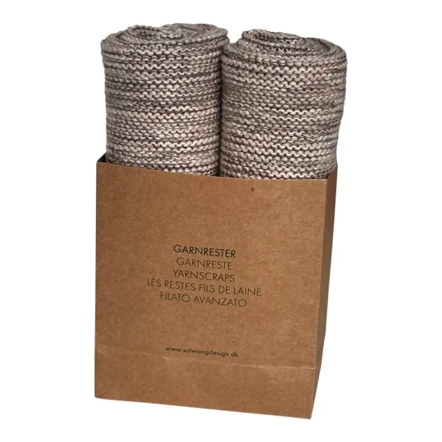 Solwang Design Zero Waste klut sand mix strikket