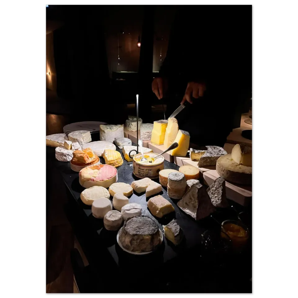 Hellstrøm Cheese Troisgros kunsttrykk 40x60 cm halvblank