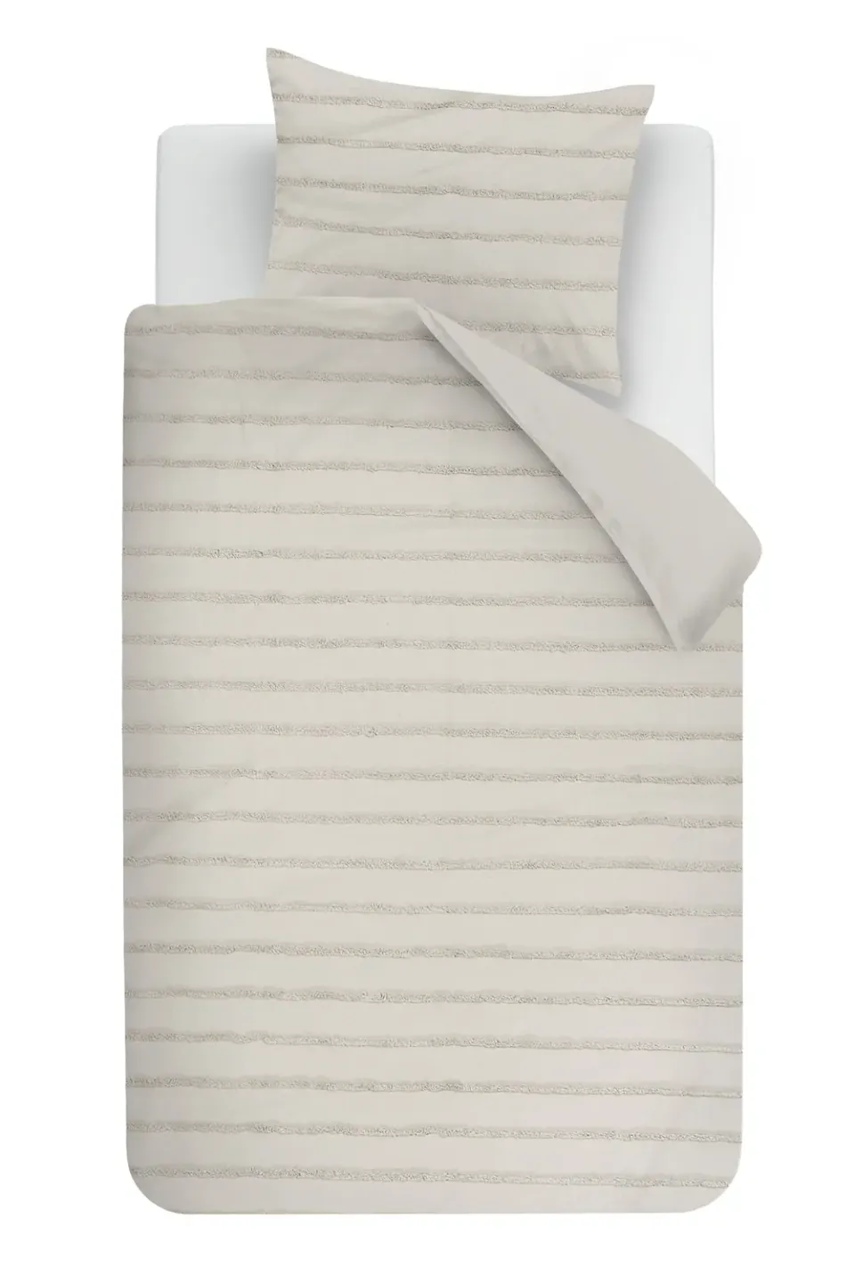 Beddinghouse Ridge dynetrekk 140x200 cm sand bomull