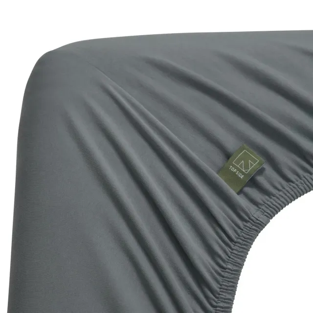 Beddinghouse Jersey Stretch splittlaken 160x220 blågrå