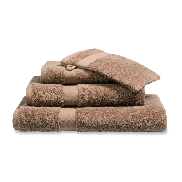 Vandyck Prestige Plain håndkle fudge 60x110 ensfarget