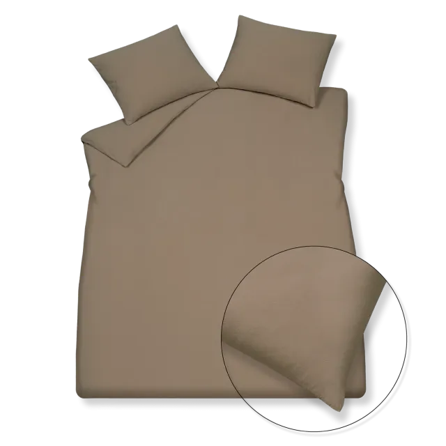 Vandyck Pure 66 dynetrekk taupe 140x200 hamp