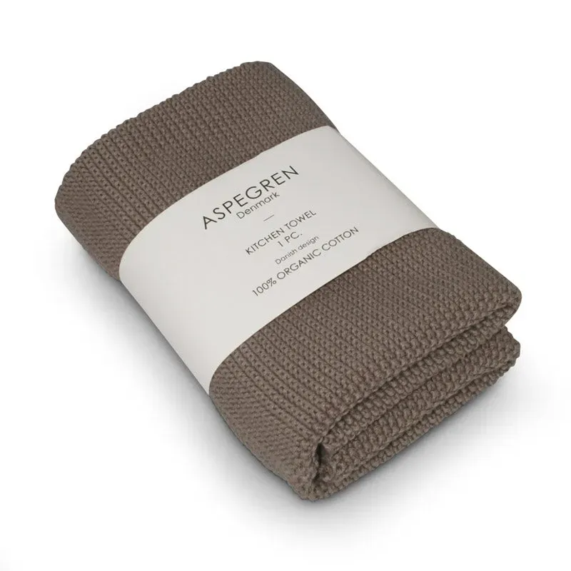 Aspegren Denmark Solid Hazelnut kjøkkenhåndkle 40x50 cm økologisk bomull