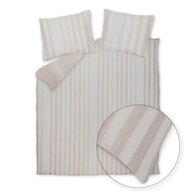 Vandyck Home Brenta XL dynetrekksett 260x240 blush flanell
