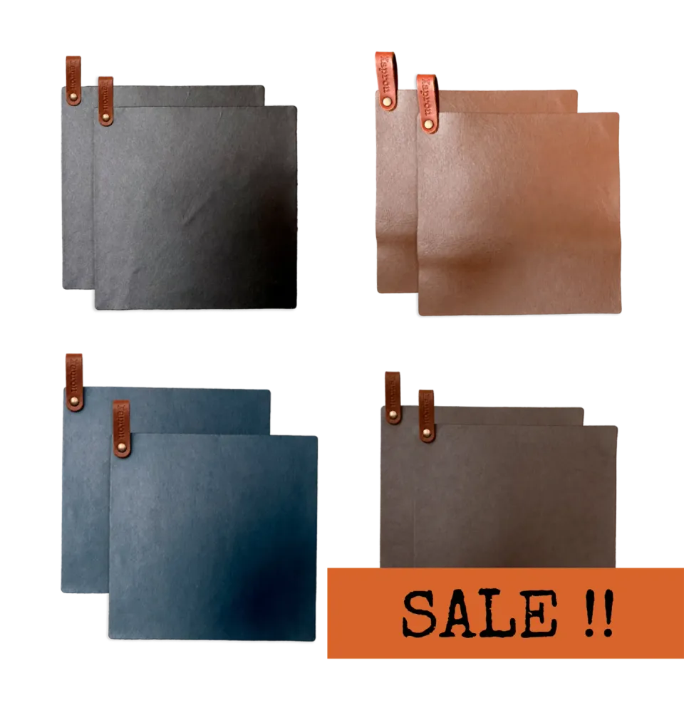 Xapron Kansas grytekluter skinn 24,5x24,5 cm 2-pakning