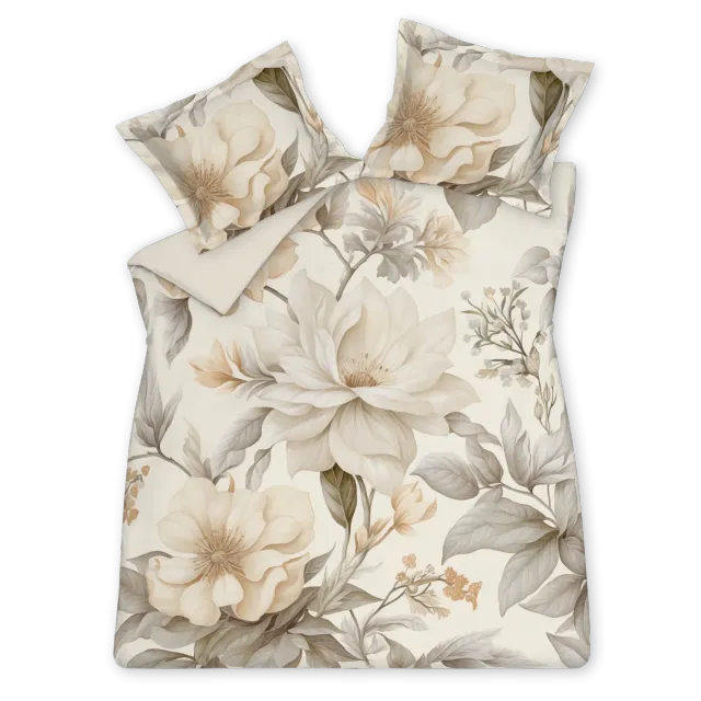 Vandyck Whisper dynetrekksett cream tan 140x200 bomullssateng