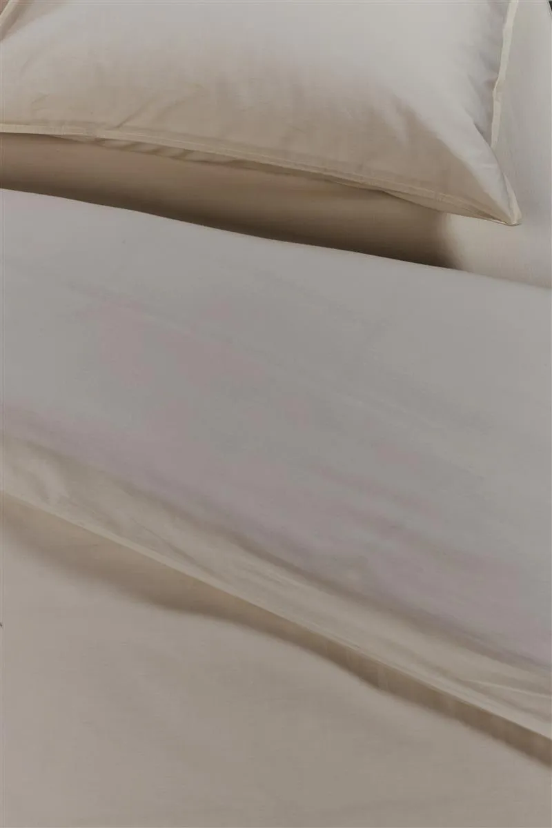 Ambiante Cotton Uni dynetrekk 140x200 cm taupe bomull