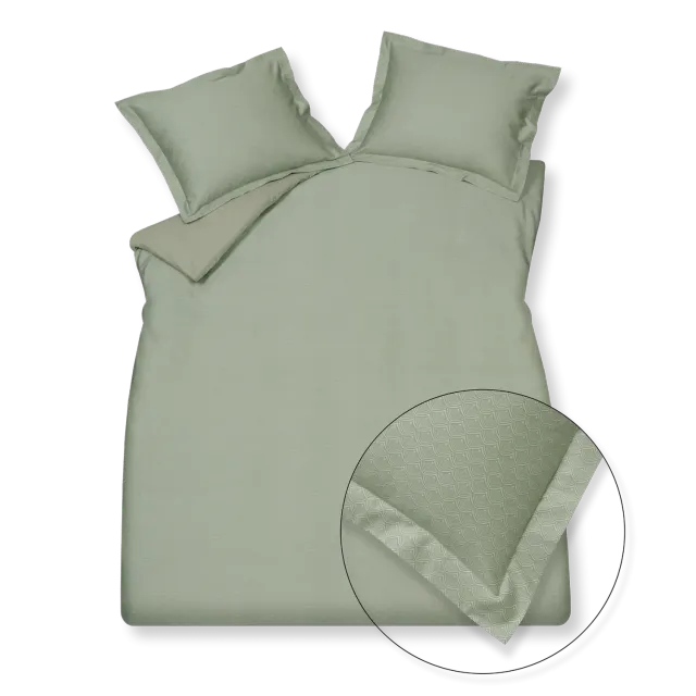 Vandyck Fizzy sengesett pale olive 200x200 grafisk
