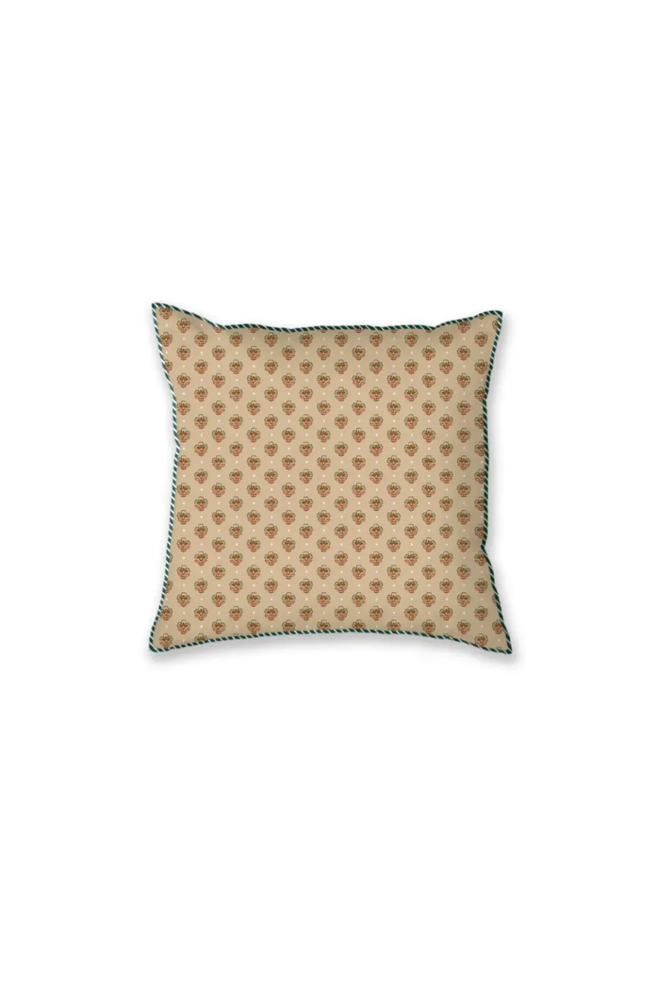Pip Studio Jaipur Flower pyntepute 40x40 cm grønn blomstret