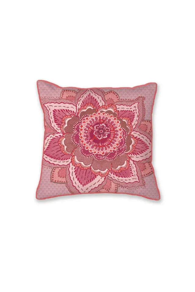 Pip Studio Mumbai Night pyntepute 45x45 rosa bomull