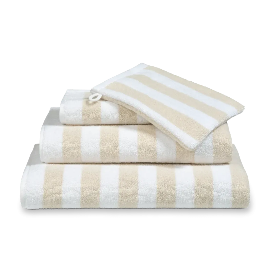 Vandyck Verona Stripes håndkle desert 60x110 bomull