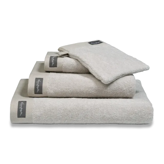 Vandyck Home Mouline håndkle hvit bomull 60x110