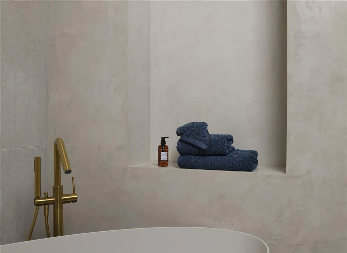 MOOOI Dodo Pavone badehåndkle 70x140 indigo bomull