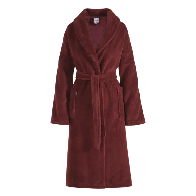 Vandyck Beaumont badekåpe burgunder Large velour