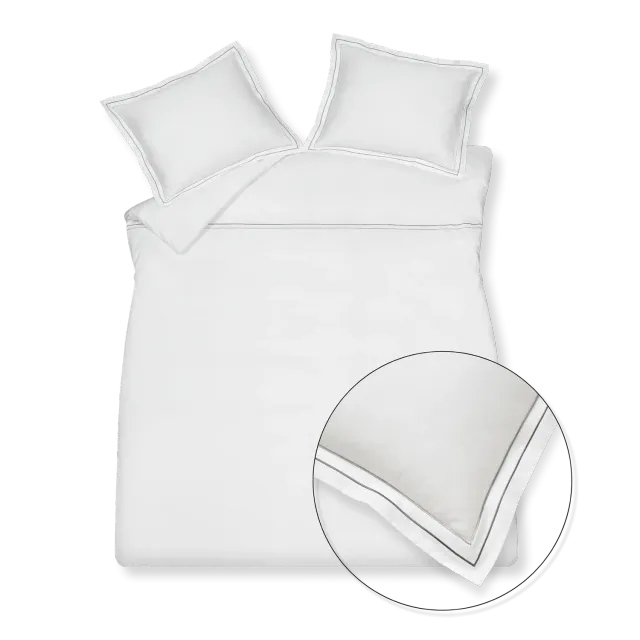 Vandyck Purity Napels dynetrekksett off black XL bomullssateng