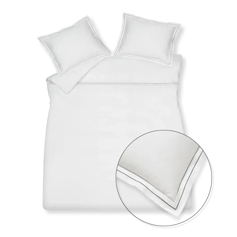 Vandyck Purity Napels dynetrekksett off black XL bomullssateng