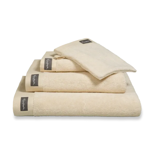 Vandyck Home Mouline håndkle bleached sand melert 60x110