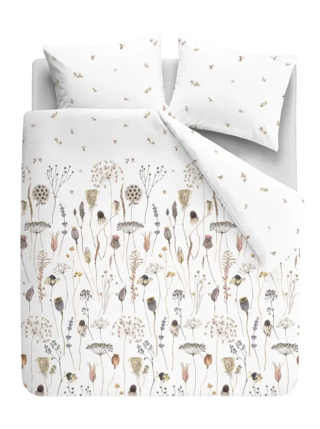 Ariadne Cosy Season dynetrekk 140x200 hvitt bomull