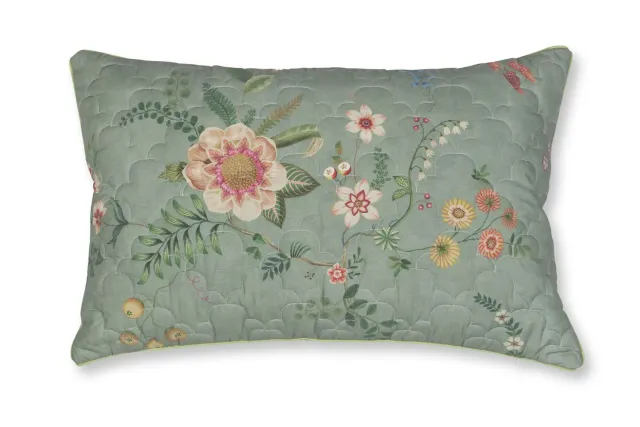 Pip Studio Everbloom pute grønn 45x70 cm perkal