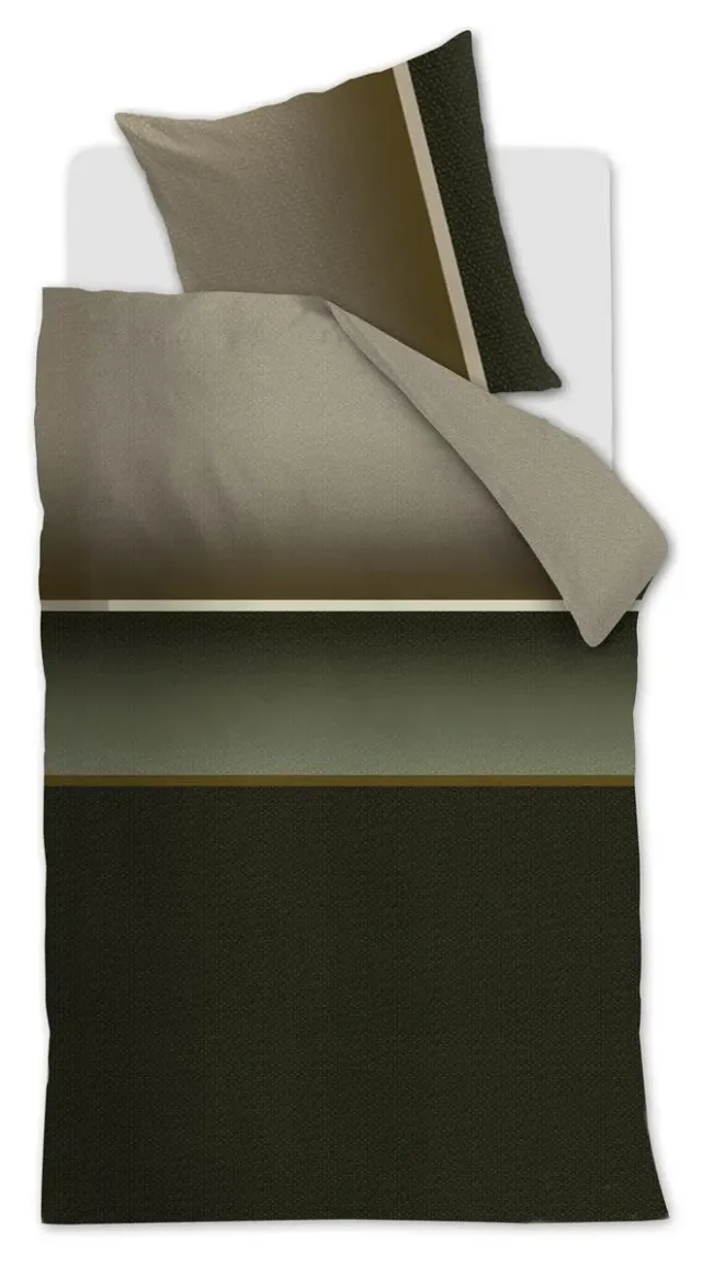 Beddinghouse Kian dynetrekk 240x200 olivengrønn sateng