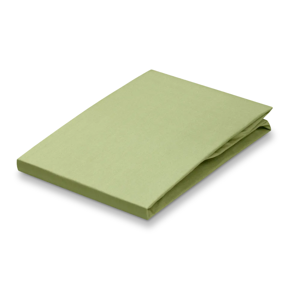 Vandyck Percale strukket laken pistasj 100x200 glatt