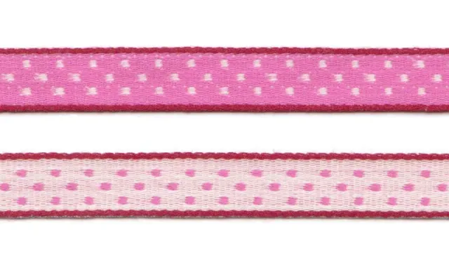 Aspegren Denmark Dot Ribbon on Board gavebånd rosa 3 m prikket