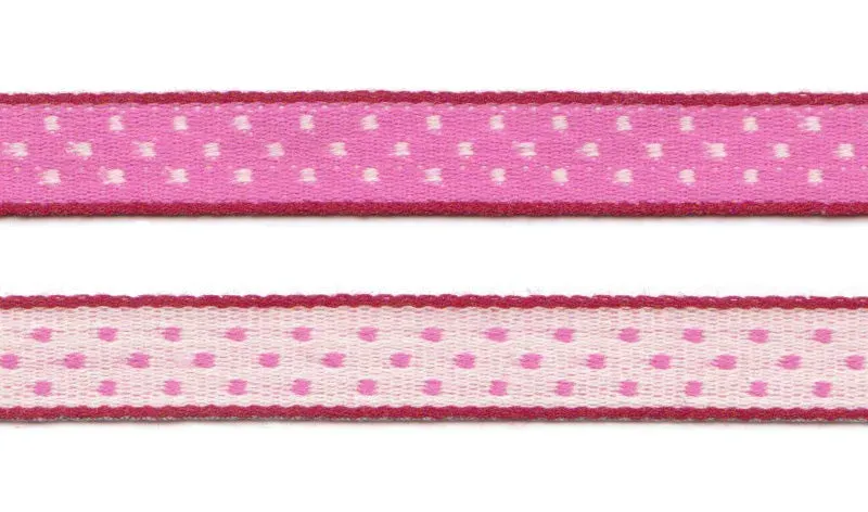 Aspegren Denmark Dot Ribbon on Board gavebånd rosa 3 m prikket