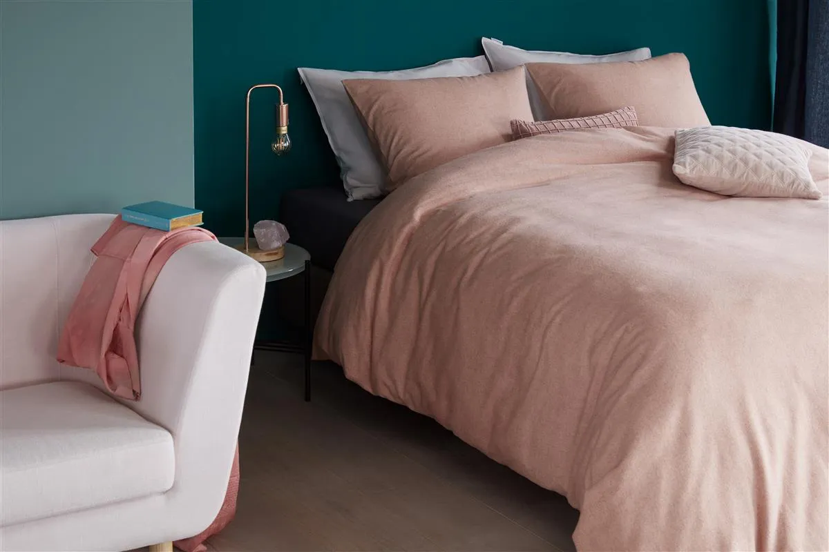 Beddinghouse Frost dynetrekk 140x200 cm rosa flanell