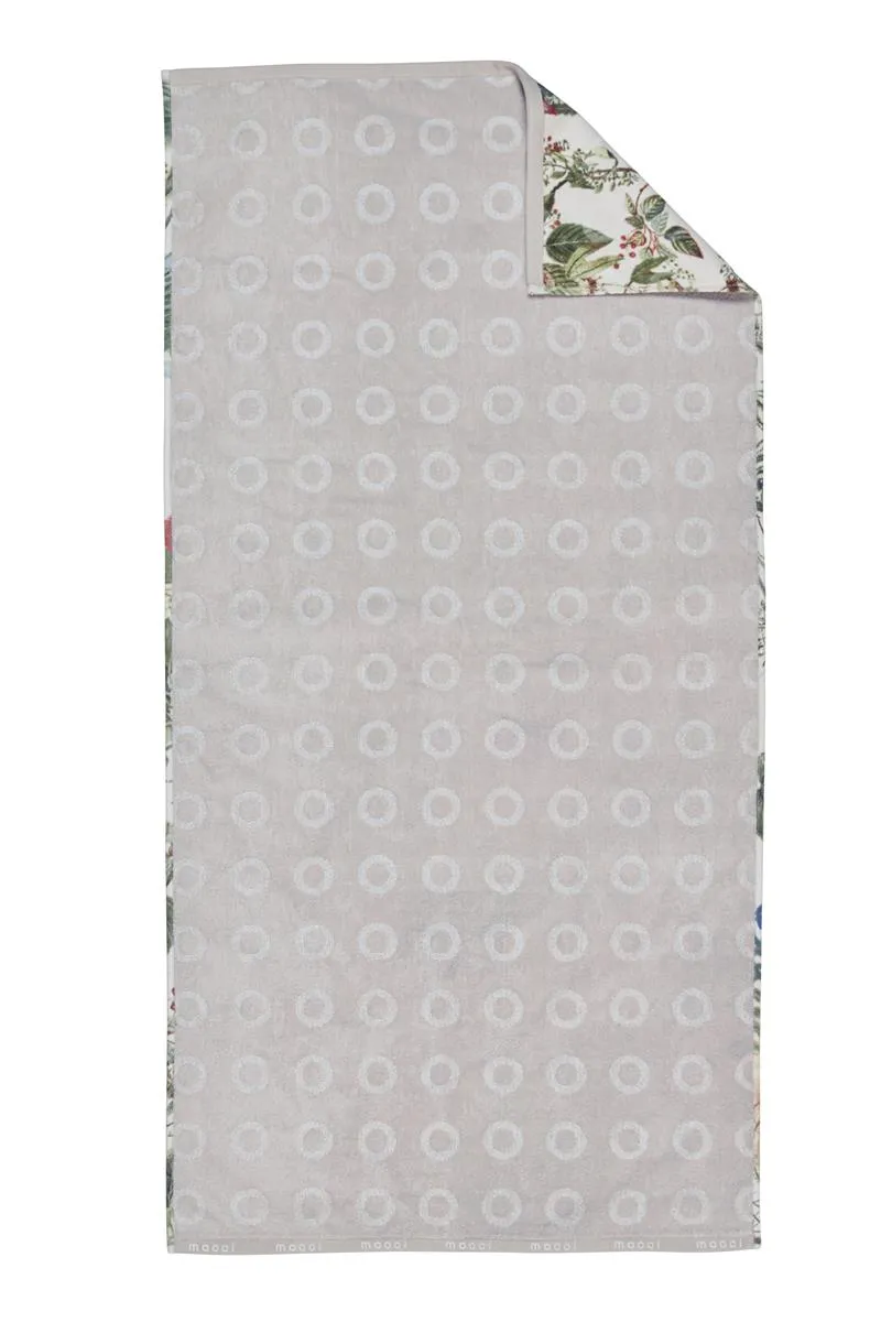 MOOOI Menagerie badehåndkle 70x140 cm elfenben dyr