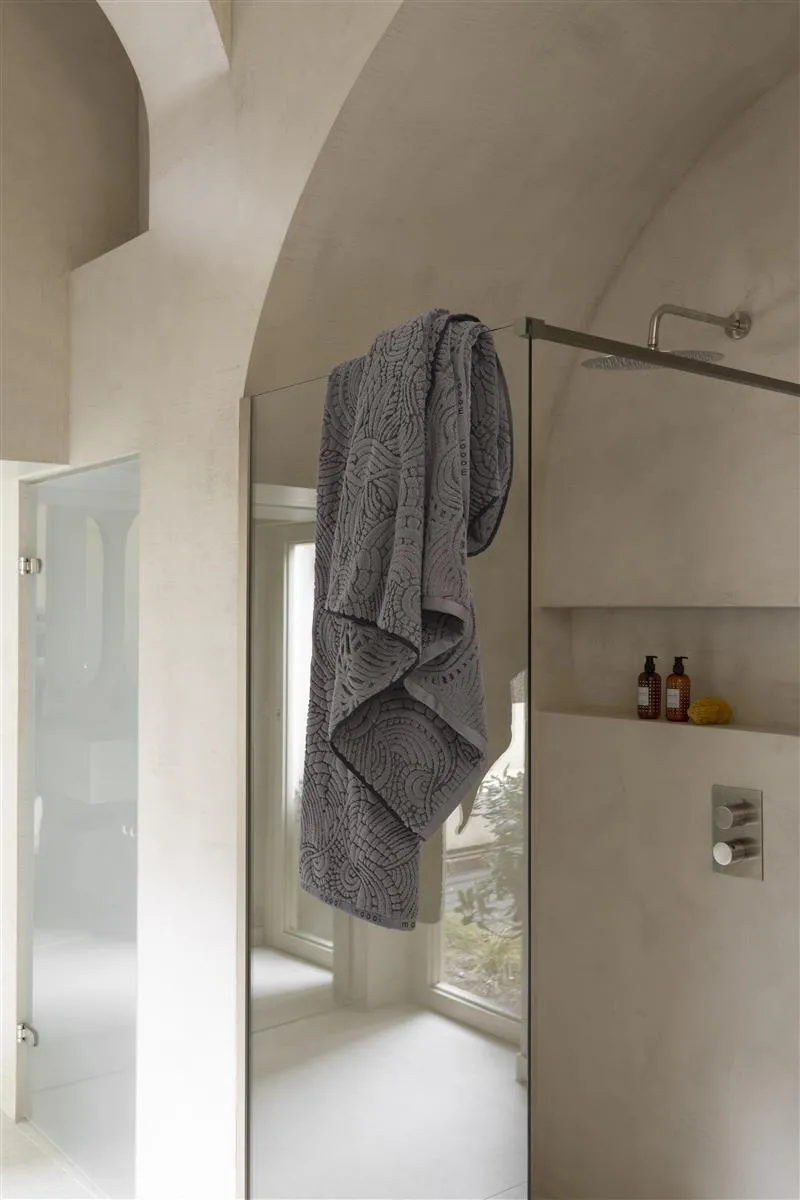 MOOOI Dodo Pavone badehåndkle 70x140 cm svart bomull